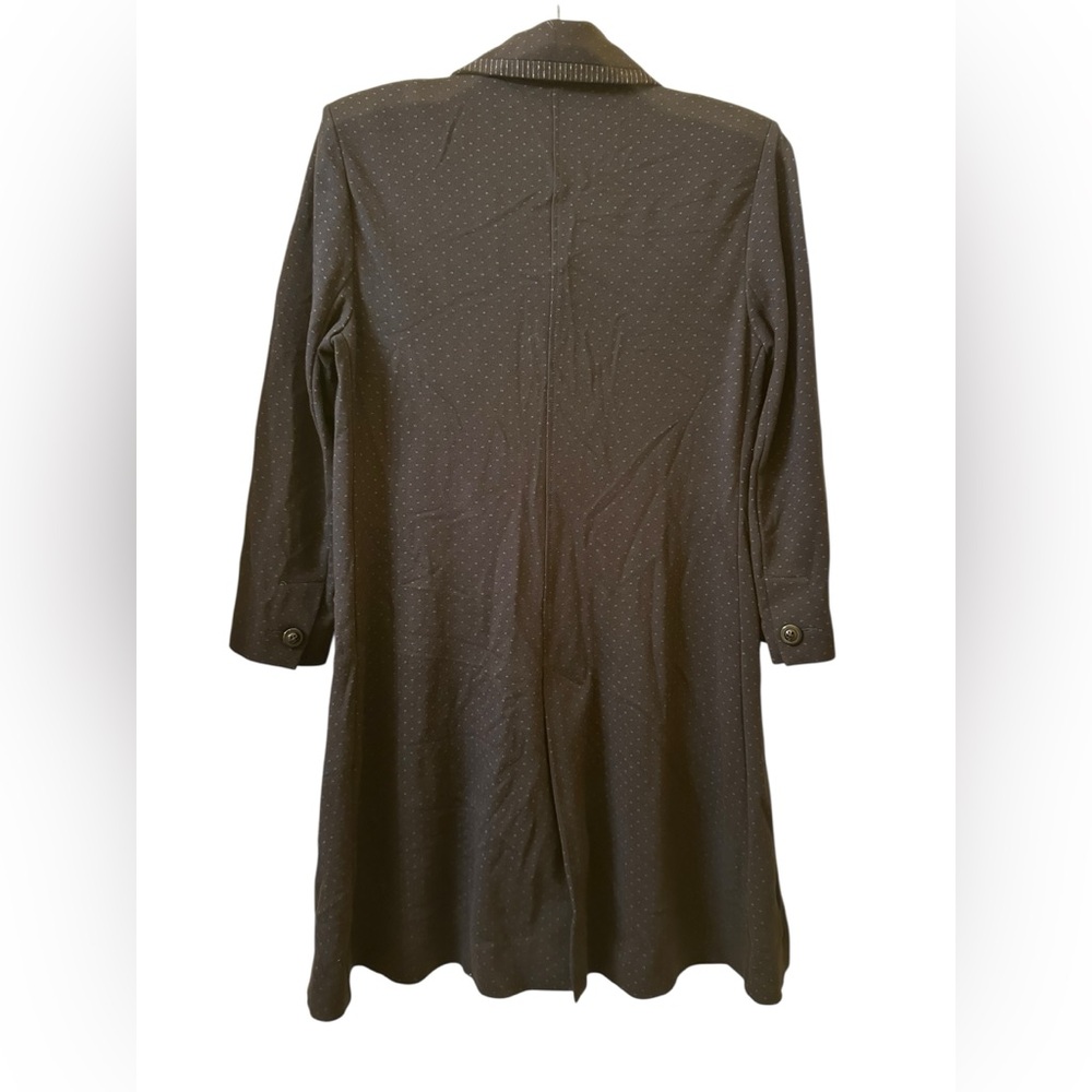 CAbi dark navy blue carriage jacket with Dotted Texture size S - Picture 2 of 10